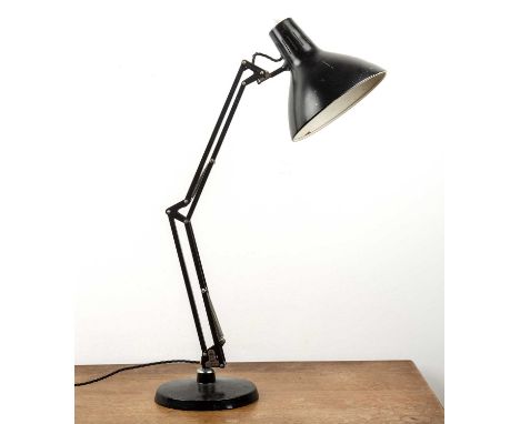 Jac Jacobson for One Thousand and One (1001) lamps '001 Luxo' anglepoise black desk lamp, with label and marked 'Norway', mar