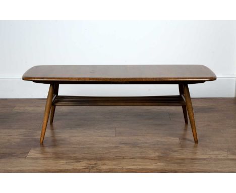 Luciano Ercolani (1888-1976) for Ercol Elm, Windsor 459 coffee table, 104cm wide x 35cm high x 43cm deepOverall wear and sign