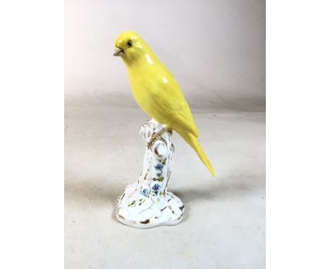 A Royal Worcester porcelain figure of a canary No 2665 Height 16cm