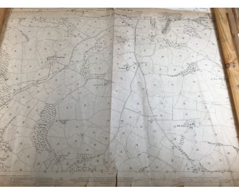 Six vintage ordnance survey maps. Binns ford, Silverton Park, Priest Combe, Clannborough Bickleigh Wood, Tiverton