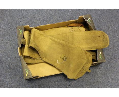Gunslips: A lot of five British Army WW2 Pattern Mills Equipment Co. Khaki gun carrying cases for the SMLE & No4 rifle. All s