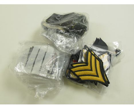 Canadian Army Rank Chevrons and US Army Subdued Formation Badges (Approx 114 items)