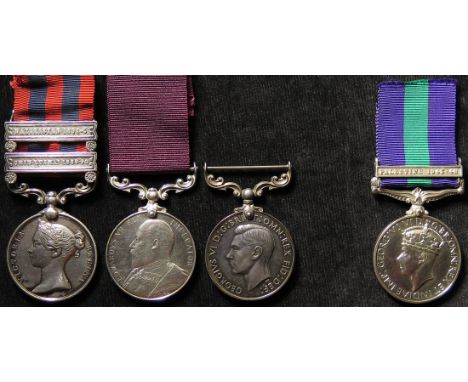 Family medals - India General Service Medal 1854 with Chin-Lushai 1889-90 and Waziristan 1894-5 clasps (20941 Corpl R Wiffen 