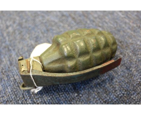 Grenade: A good WW2 period U.S. Army practice pineapple grenade complete with original green paint. 