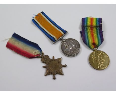 1915 Trio to 13560 Pte William Clough (1st) King's Own Scottish Borderers. KIA 1st July 1916 (First Day Battle of the Somme).