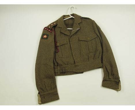 Original 1949 Pattern Officers RAMC battledress blouse dated 1955. by Moore Taggart & Co. VGC