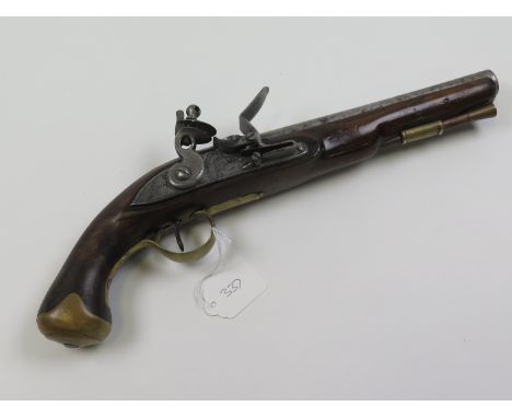 Pistol: A Pattern 1799 Light Dragon pistol with an India pattern pistol lock marked ''Tower'' to tail and crown over ''G.R'' 