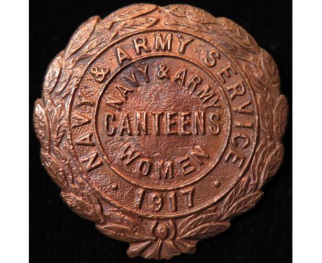 Navy & Army Services - Navy & Army Canteens Women 1917 pin badge No 20050
