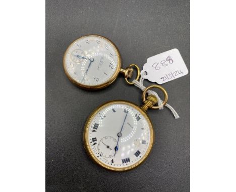 Two rolled gold pocket watches