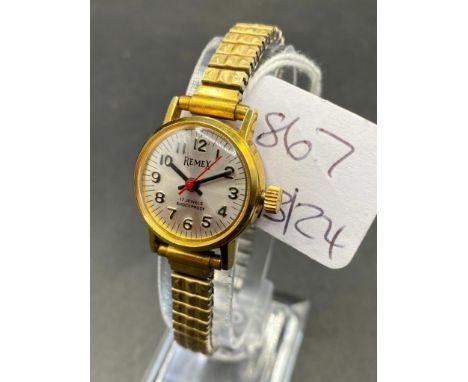 A ladies REMEX 17 jewel wrist watch with seconds sweep
