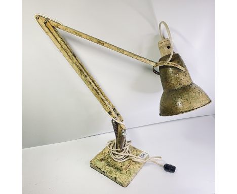 A Vintage Angle-poise Table Desk Lamp on Stepped Square Base