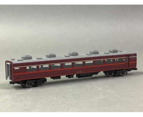 MODEL RAILWAY, GROUP OF N-GAUGE COACHES including Fleischmann, Kato, ER Models and some kit built