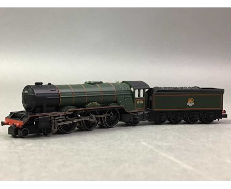 MODEL RAILWAY, GRAHAM FARISH BY BACHMANN N-GAUGE Merry Hampton B R Green locomotive and tender, boxed
