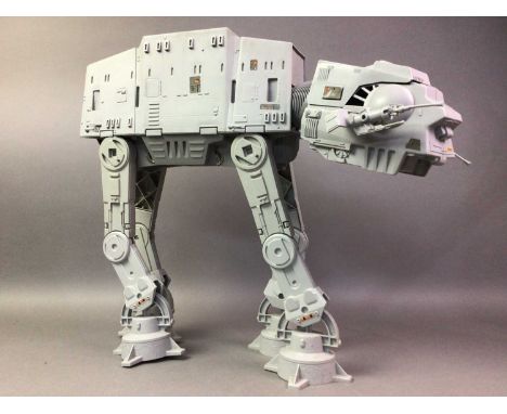 VINTAGE STAR WARS, TWO VEHICLES AND A GROUP OF FIGURES including Millennium Falcon and AT-AT, together with Jabba the Hutt pa