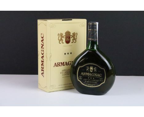 Boxed bottle of French Armagnac 