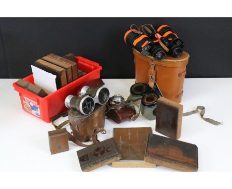 Collection of printing blocks, by repute many of these used in production of the Russell-Cotes Muesum catalogue in the 1930s 