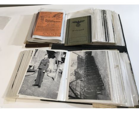 A double album containing Military photographs German Third Reich Vietnam war also German II world war military soldiers ID b