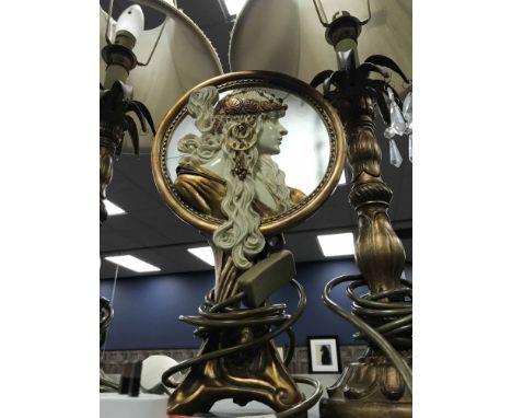 TWO TABLE LAMPS together with one other lamp 