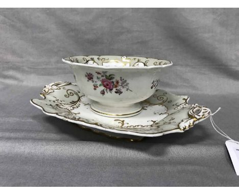 VICTORIAN FLORAL AND GILT TEA SERVICE