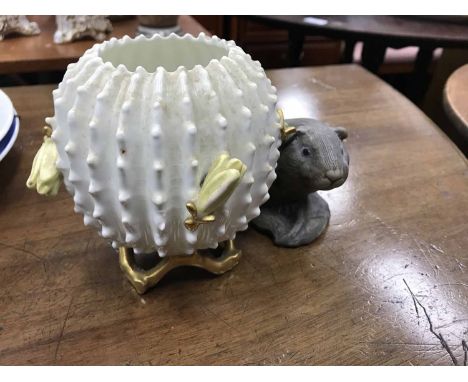 POOLE GUINEA PIG, MOORE BROTHERS STYLE VASE AND OTHER CERAMICS