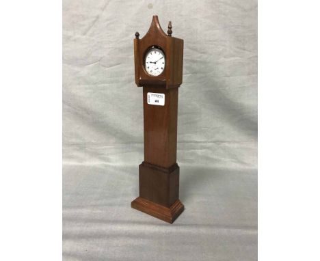 ART NOUVEAU BRASS INKWELL, CAMERONIAN GLASS FLOAT, POCKET WATCH STAND MODELLED AS A GRANDFATHER CLOCK, ETC 