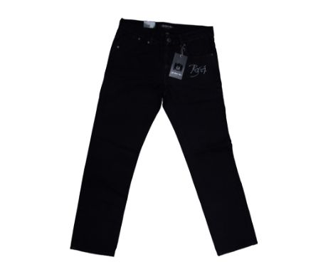David Bowie&nbsp; Signed / Autographed - Keanan Duffty Original Pair of unworn black denim Jeans, Complete with original Tags