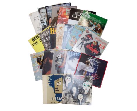 Records - Collection of mostly Vinyl LP Records including a few 12 inch singles. Mostly player copies from the 70s and 80s pl