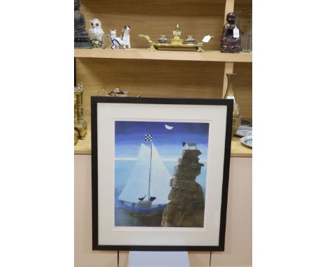 Dorothy Stirling, silkscreen, 'To The Rescue', signed in pencil, 97/295, 57 x 48cm