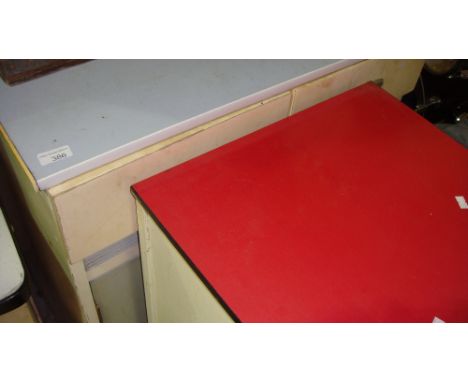 Vintage Hygena kitchen unit and one other 