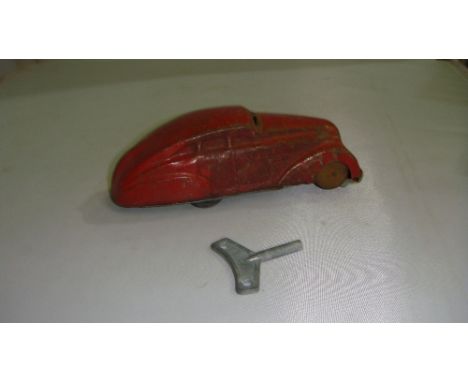 Vintage tin plate toy car