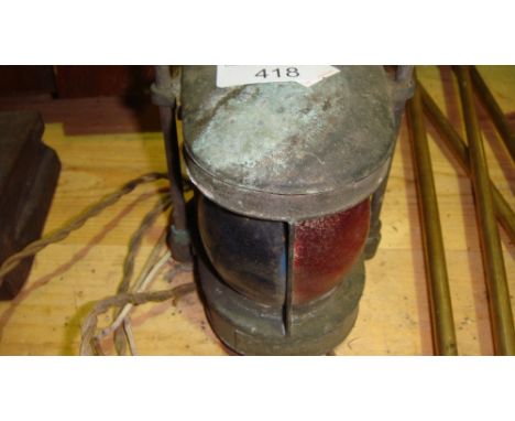 Vintage Port Starboard ships light