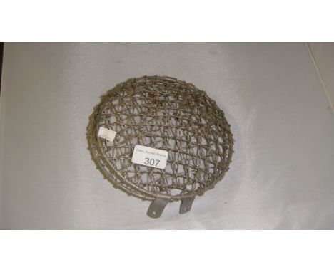 Pair of vintage Jaguar grill mesh head lamp protectors Jaguar 3.4 Litre MK 2 operating handbook