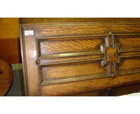 Vintage oak barley twist bureau