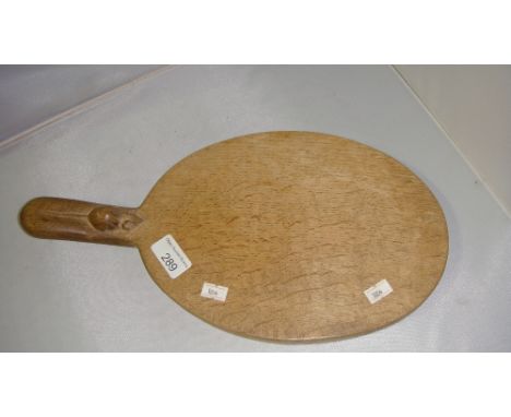 Robert Mouseman Thompson oak cheese board