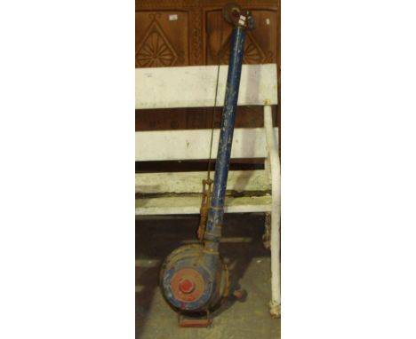 Vintage harbour boat winch