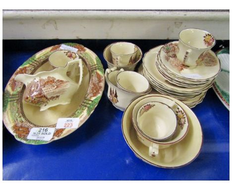 PART SET OF MYOTT &amp; SONS HOMELAND TEA WARES 