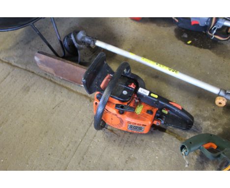 A Stihl 010AV petrol chainsaw