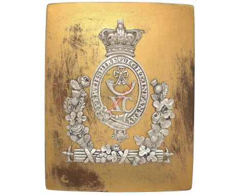 Badge. Scottish. 90th (Perthshire Vols) William IV / Victorian Officer’s shoulder belt plate circa 1830-45. A fine and scarce