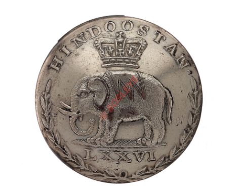 76th Regiment of Foot Georgian Officer’s silvered open-back coatee button. A fine scarce example by Charles Jennens, London (