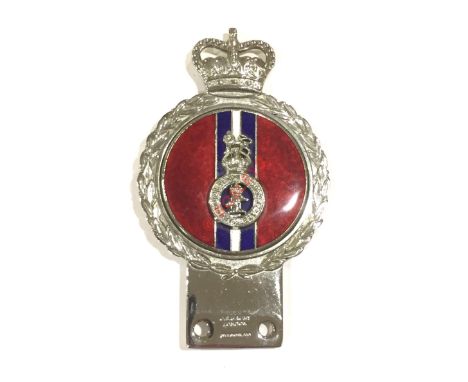 Royal Devon Yeomanry Artillery Regimental Automobile Motor Car Grill Badge. A scarce original early Elizabeth II  period moto