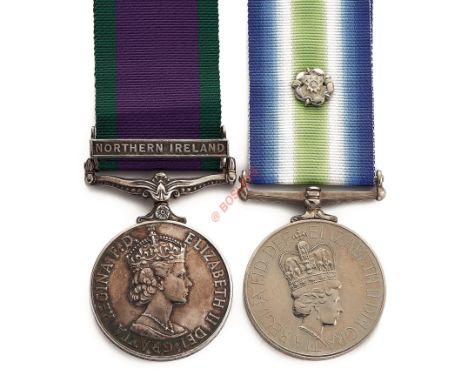Royal Army Ordnance Corps Falklands War, Northern Ireland Pair of Medals. Awarded to “24511018 PTE P.H. CROSS RAOC.” Comprisi