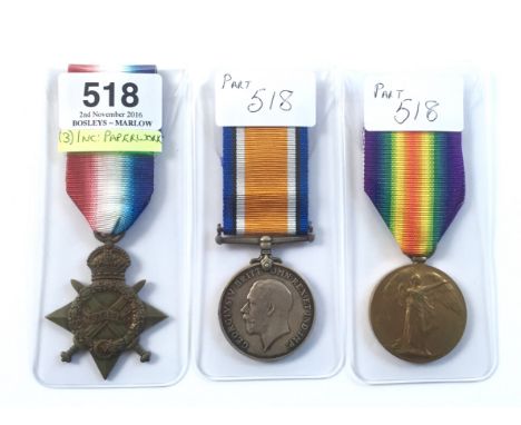 WW1 Gordon Highlanders 1914/15 Star Trio Group of Medals. Awarded to “11507 A CPL R. MURRAY GORDONS” . Comprising: 1914/15 St