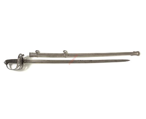 Irish. Victorian King’s County Rifles Militia 3rd Bn Leinster Regiment Officer’s Sword. A good example of the Regulation Ligh