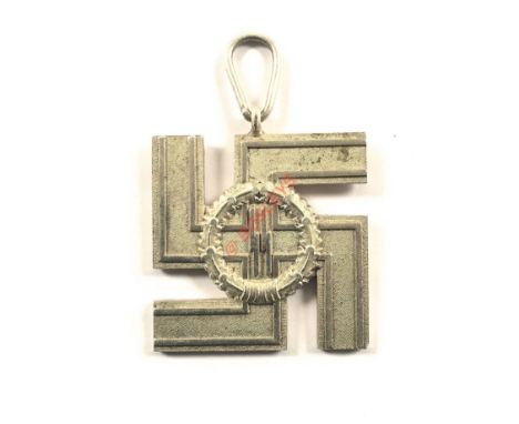 German Third Reich SS 12 year Long Service Award A fine 2nd class example, the obverse bearing SS runes within an oak wreath;