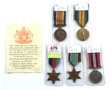WW2 1942 RAF Air Gunners Casualty Family Group of Medals. This father and son group of medals was awarded to 1997898 Sergeant