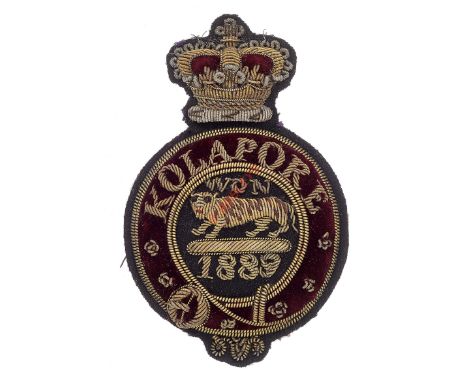 Kolapore Cup 1889 winner’s shooting prize badge and others. A fine scarce bullion example. Crowned maroon velvet strap “Kolap