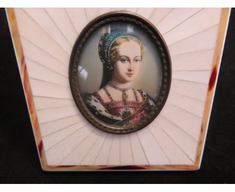 Framed miniature portrait