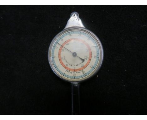 Hand held measuring stick/compass