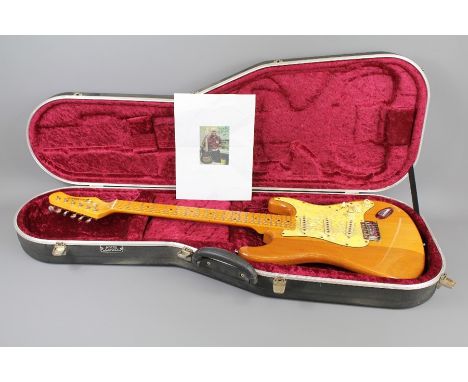 A Leo Fender 'East-coast' Electric Guitar, signed to verso 'Enjoy Leo Fender', purchased just before his death in 1991. After