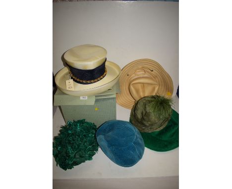 20th Century hats, by various designers, to include; Christian Dior, Peter Bettley; and Frederick Fox, Fenwick French Salon; 